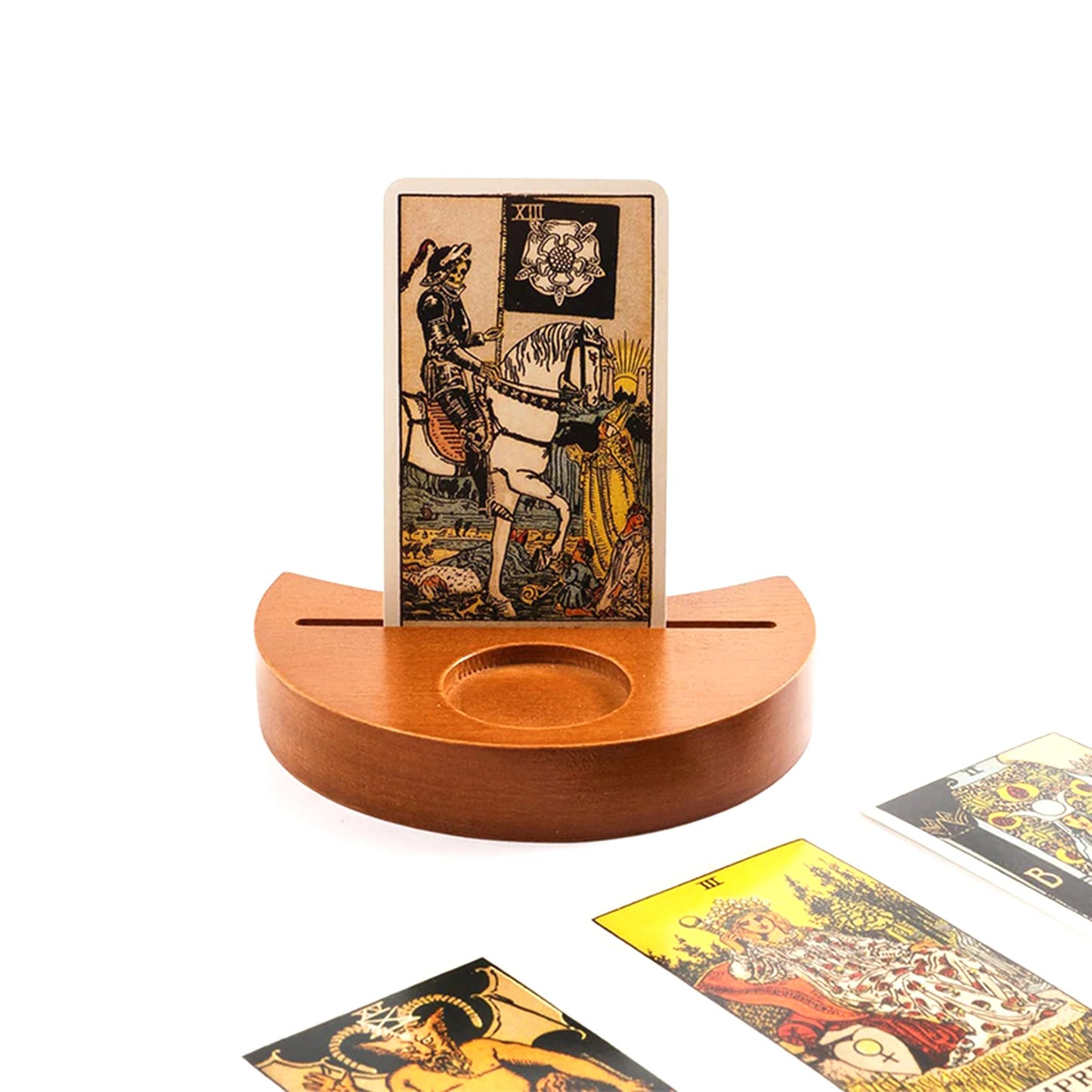 Candle & Gem Stone Tarot Card Stand