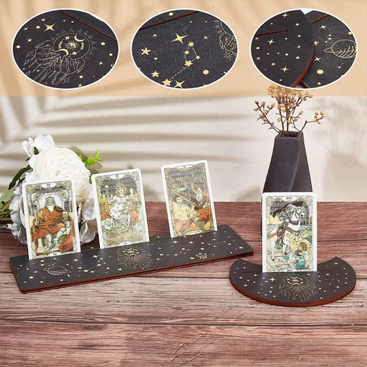 Wooden Rectangle Tarot Card Stand